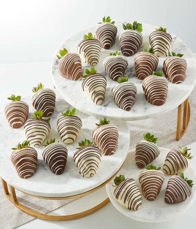 Belgian Chocolate Dipped Strawberries - 24 Pieces