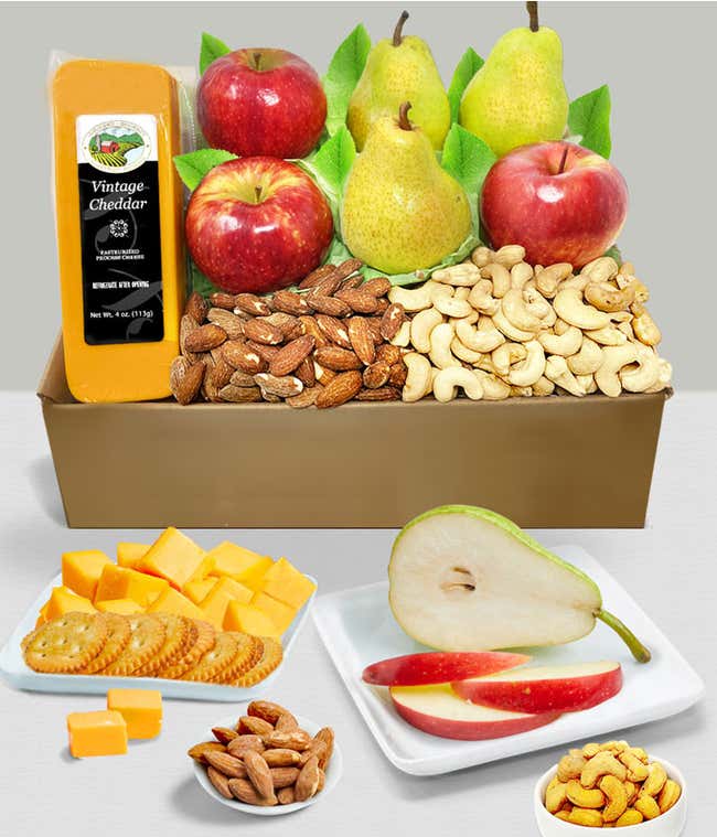 Classic Fruit, Cheese, &amp; Nut Gift Basket