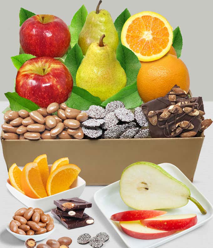 Classic Fruit & Belgian Chocolate Treats Gift 