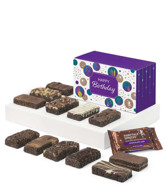 Happy Birthday Dozen Fairytale Brownie Sprites