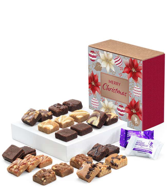 Merry Christmas Two Dozen Fairytale Brownie &amp; Blondie Morsels 