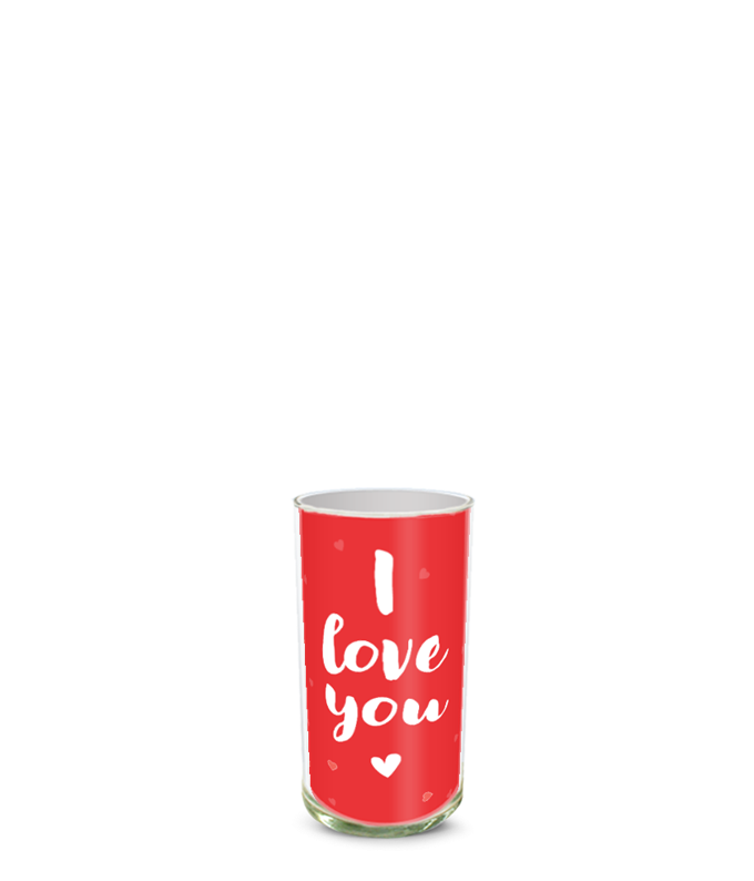 Partial image of Custom Photo Vase without flowers.